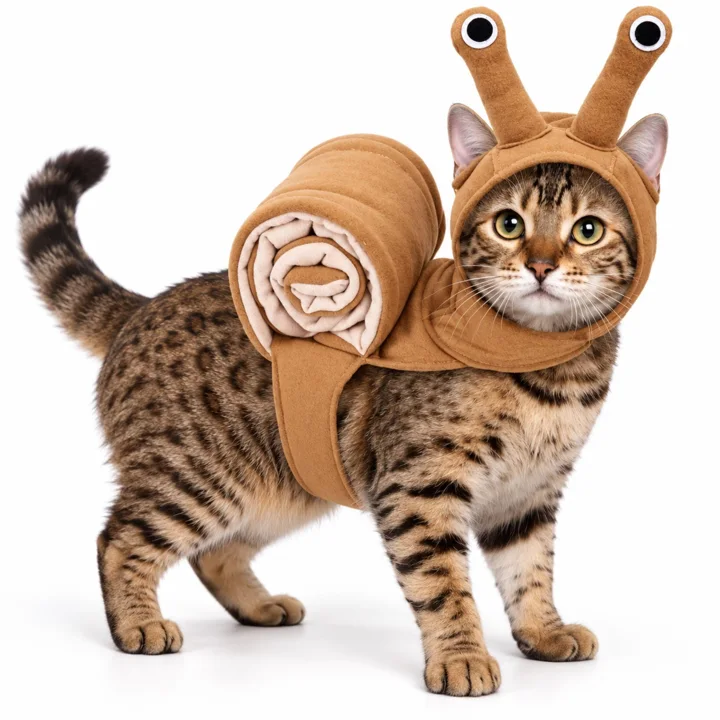 Snail Dog Costume, Funny Halloween Pet Outfit With Eye Stalks for Small Dogs