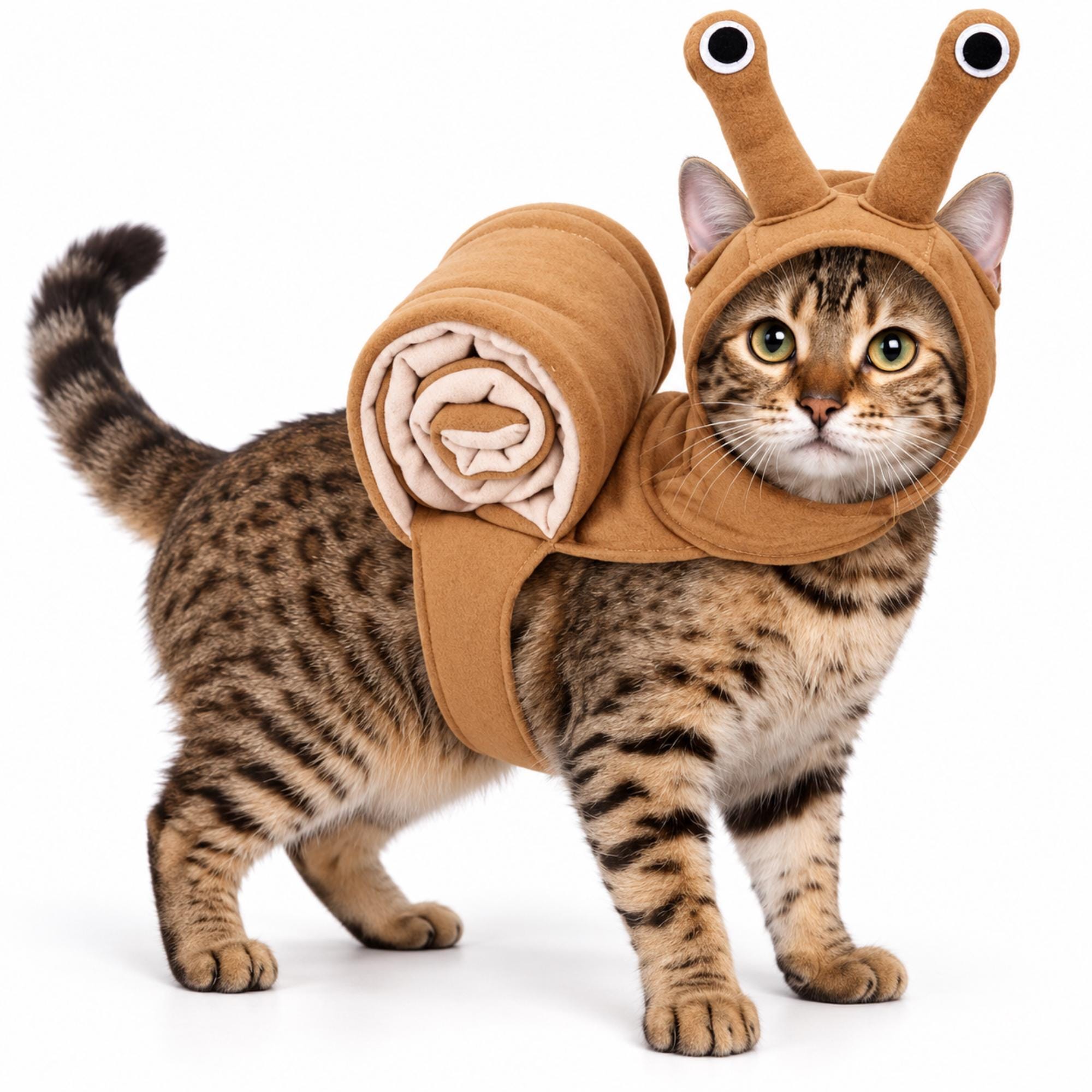 Snail Dog Costume, Funny Halloween Pet Outfit With Eye Stalks for Small Dogs — gallery photo 1