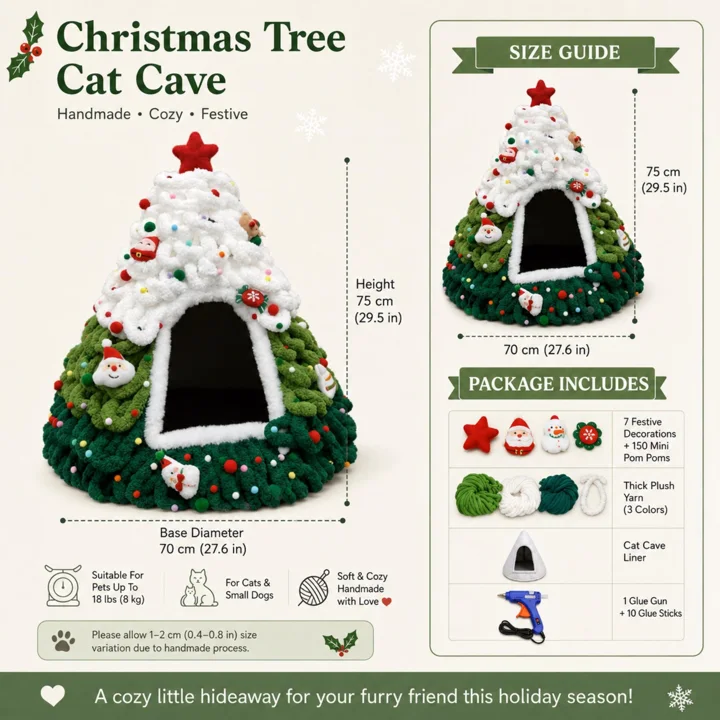 DIY Christmas Tree Cat Cave Kit — gallery photo 8