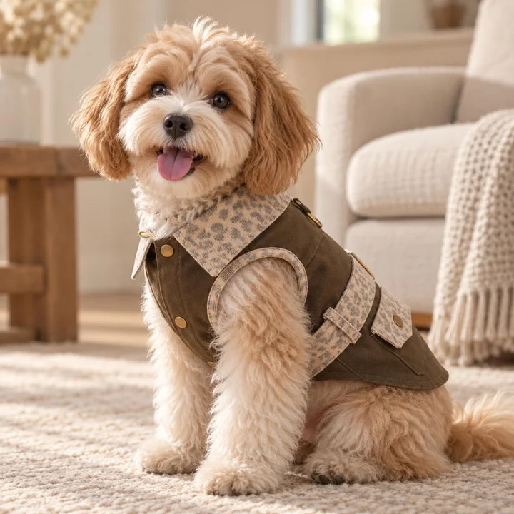 Vintage Leopard Dog Vest — gallery photo 10
