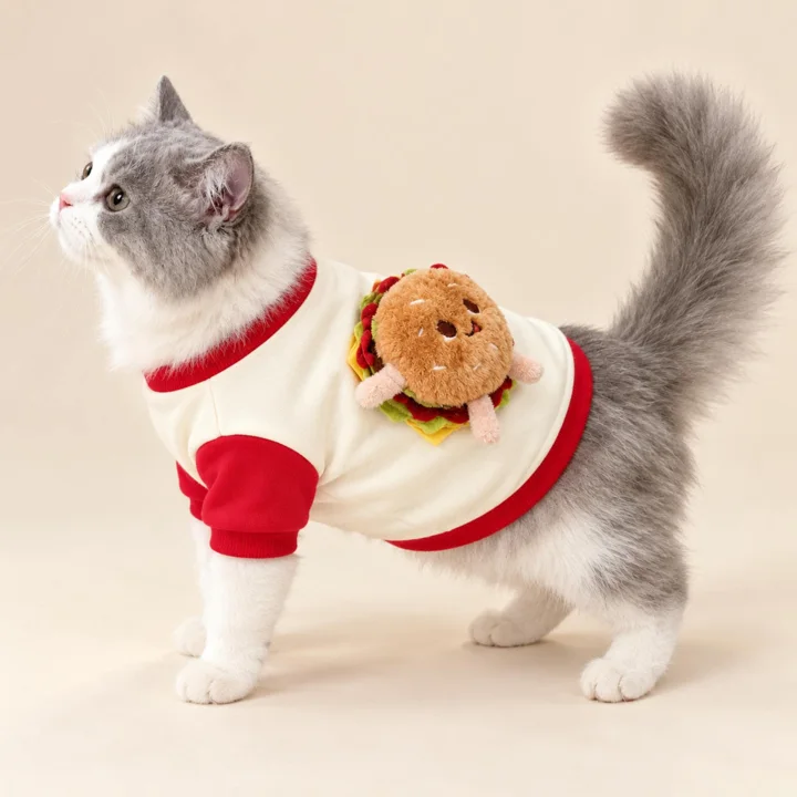 Hamburger Pet Sweatshirt — gallery photo 2