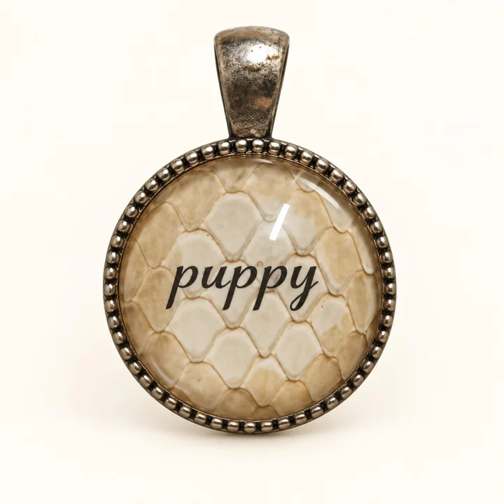 Handmade Snakeskin Pet Tag — gallery photo 12