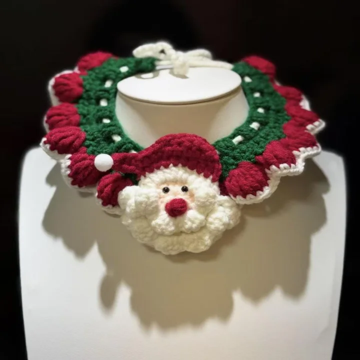 Crochet Christmas Pet Collar — gallery photo 2