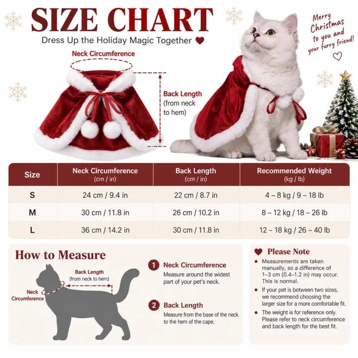 Red Christmas Pet Cape — gallery photo 8