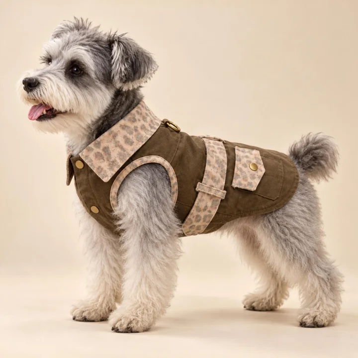 Vintage Leopard Dog Vest — gallery photo 2