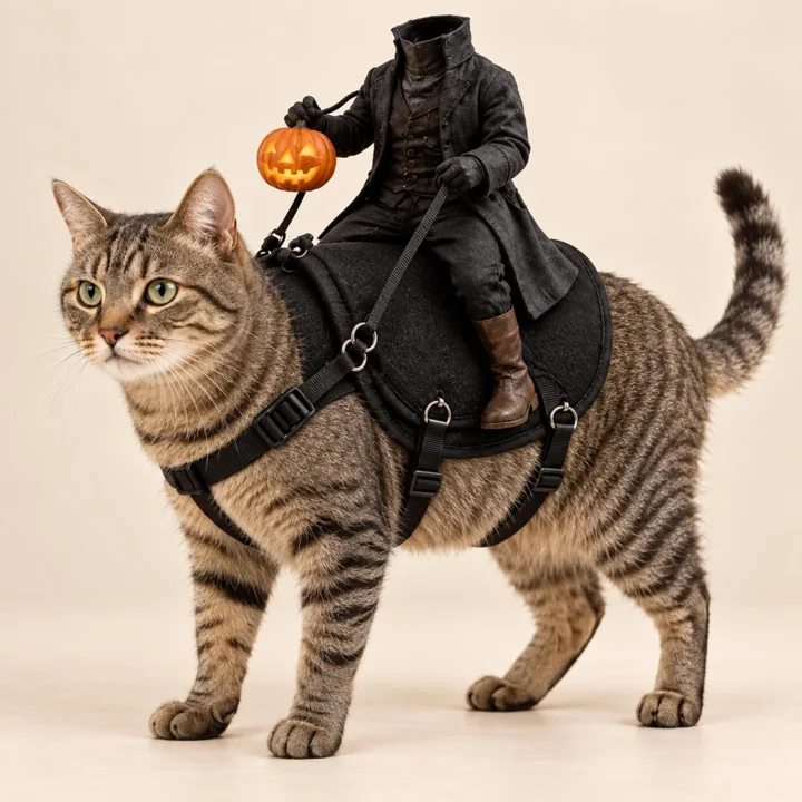 Headless Horseman Cat Costume — gallery photo 3