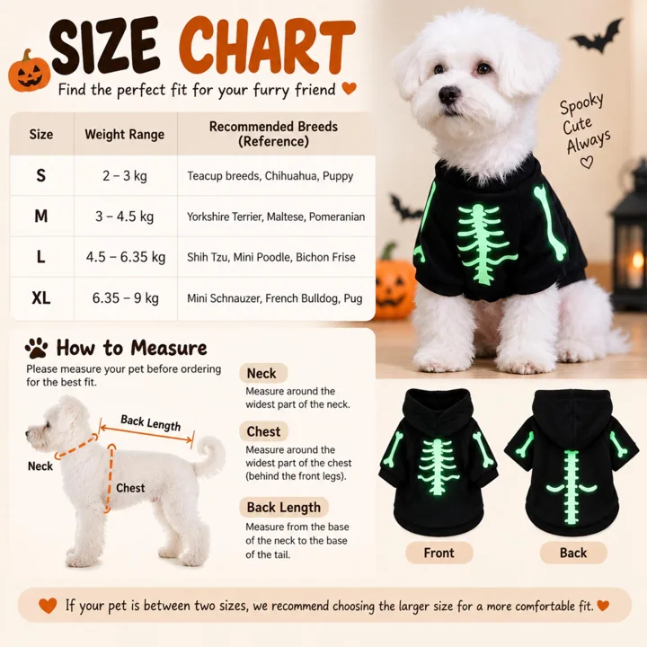 Glow in the Dark Skeleton Dog Costume — gallery photo 6