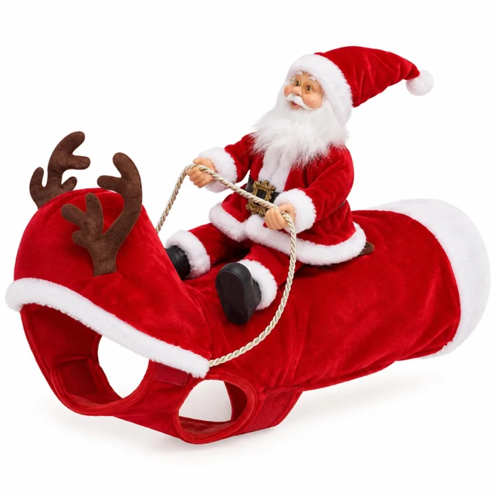 Santa Rider Dog Costume — gallery photo 8