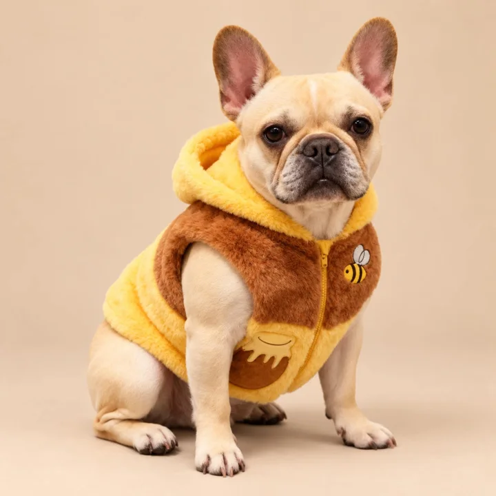 Honey Bee Plush Dog Vest — gallery photo 3