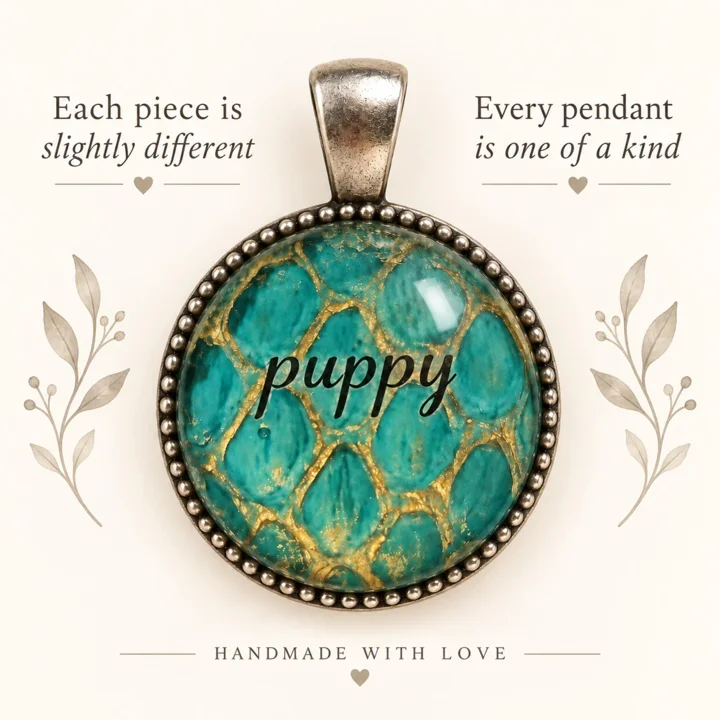 Handmade Snakeskin Pet Tag — gallery photo 2