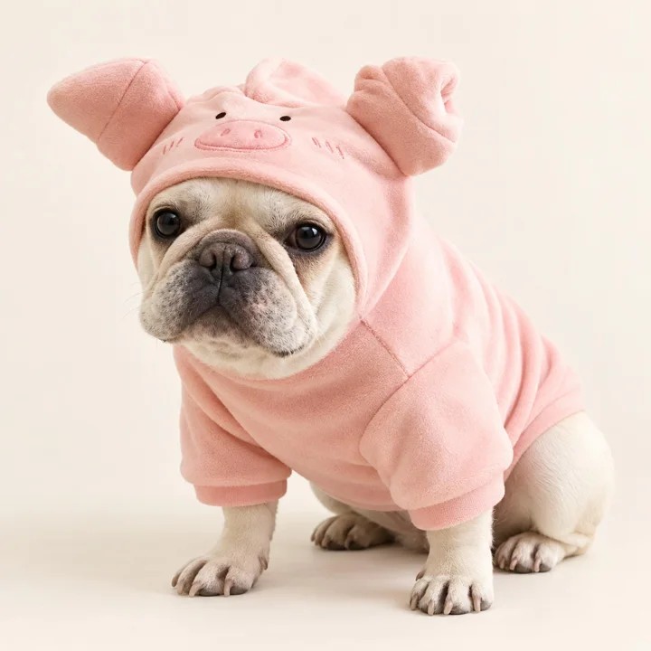 Cow or Pig Pet Hoodie — gallery photo 3