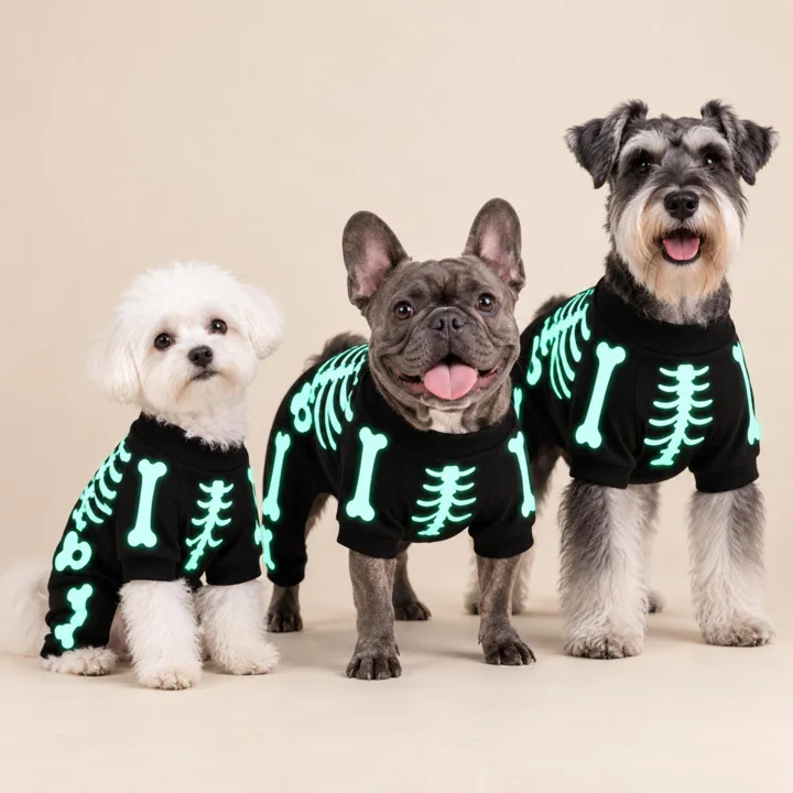 Glow in the Dark Skeleton Dog Costume — gallery photo 3