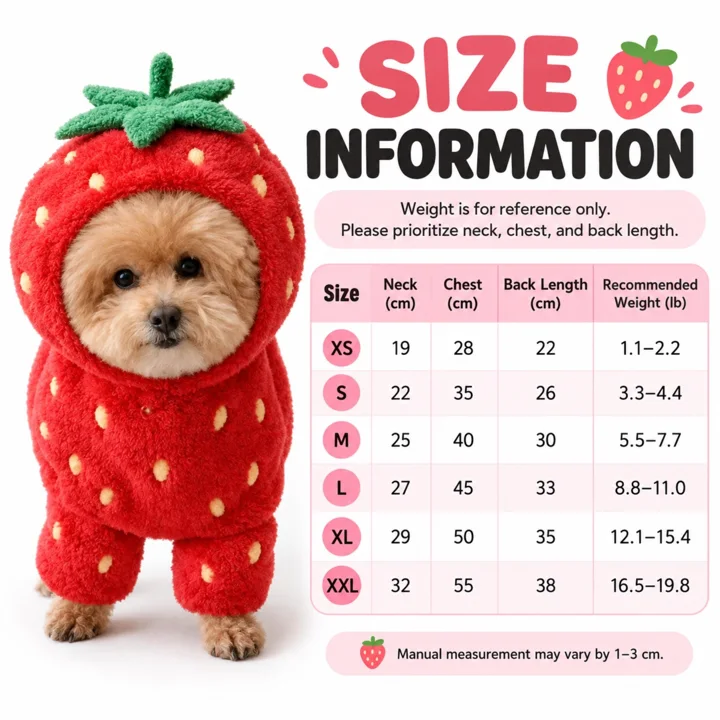 Strawberry Dog Costume — gallery photo 6