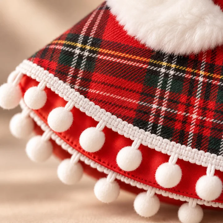 Christmas Plaid Pet Cape — gallery photo 7