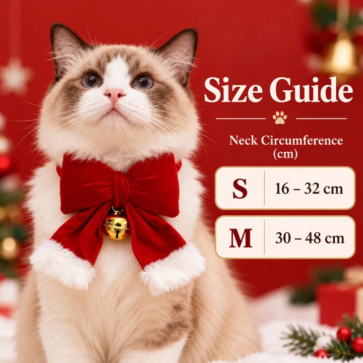 Christmas Pet Bow Collar — gallery photo 3