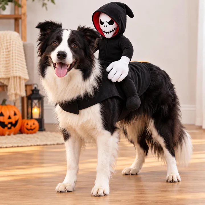 Grim Reaper Rider Dog Costume — gallery photo 4