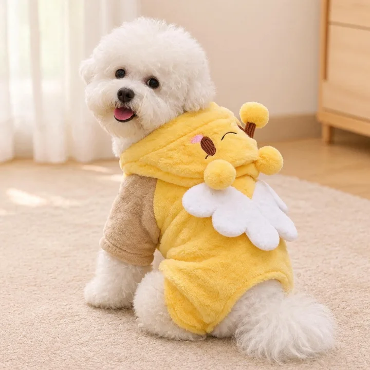 Yellow Plush Bee Pet Costume — gallery photo 5