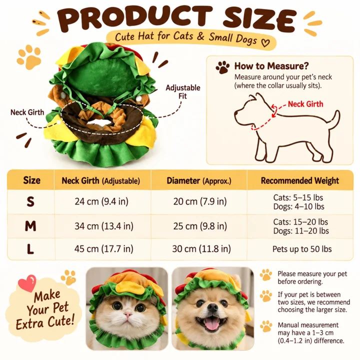 Hamburger Pet Hat — gallery photo 7