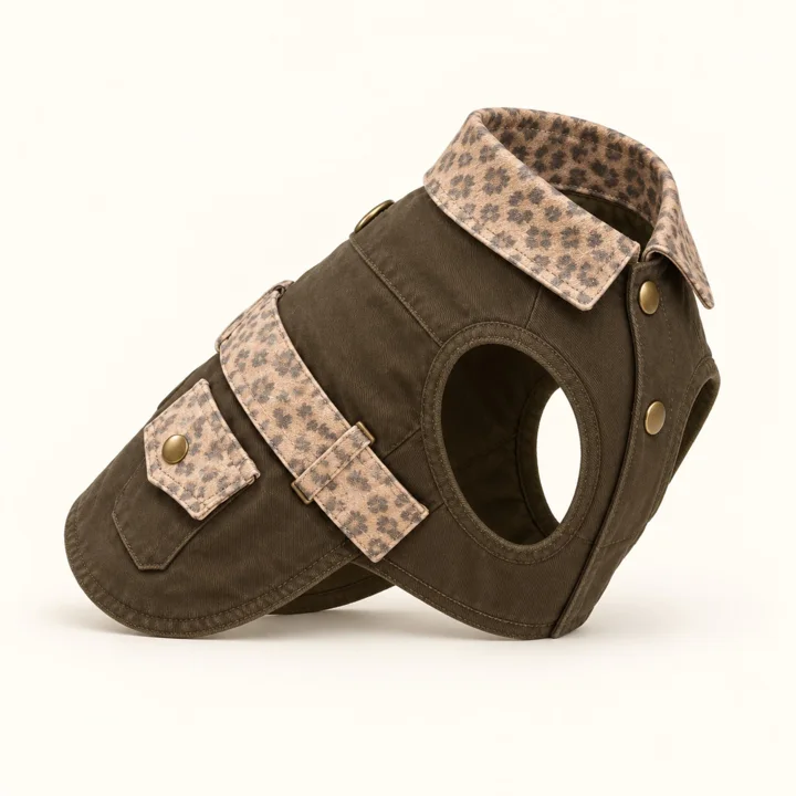 Vintage Leopard Dog Vest — gallery photo 4