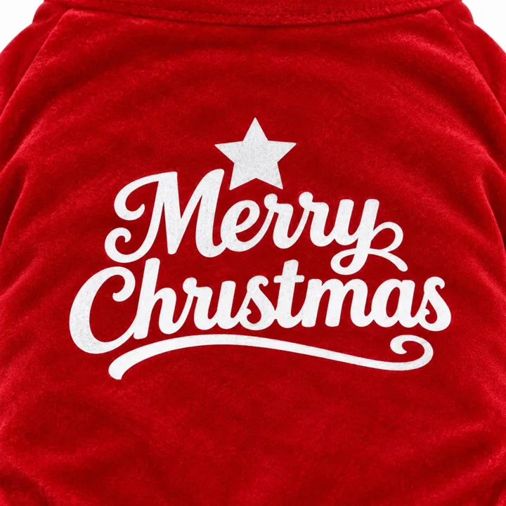 Velvet Christmas Dog Shirt — gallery photo 6