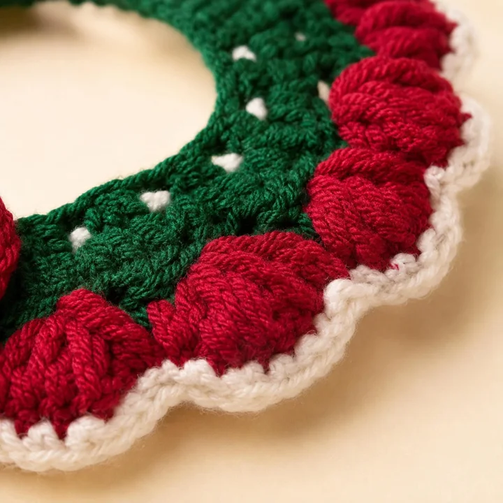 Crochet Christmas Pet Collar — gallery photo 4