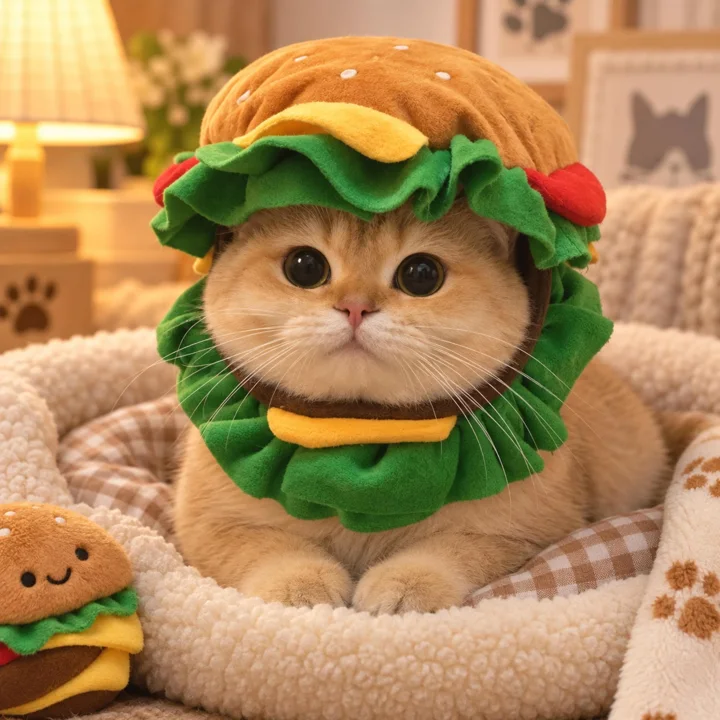 Hamburger Pet Hat — gallery photo 5