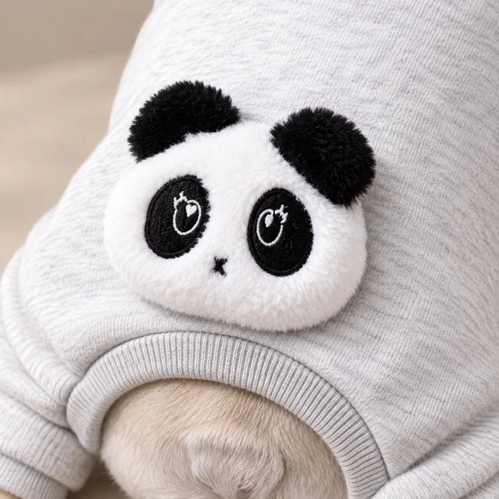 Gray Panda Dog Jumpsuit — gallery photo 6
