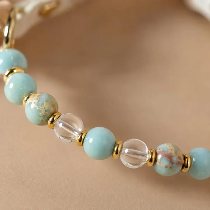 Aqua Crystal Dog Collar — gallery photo 5