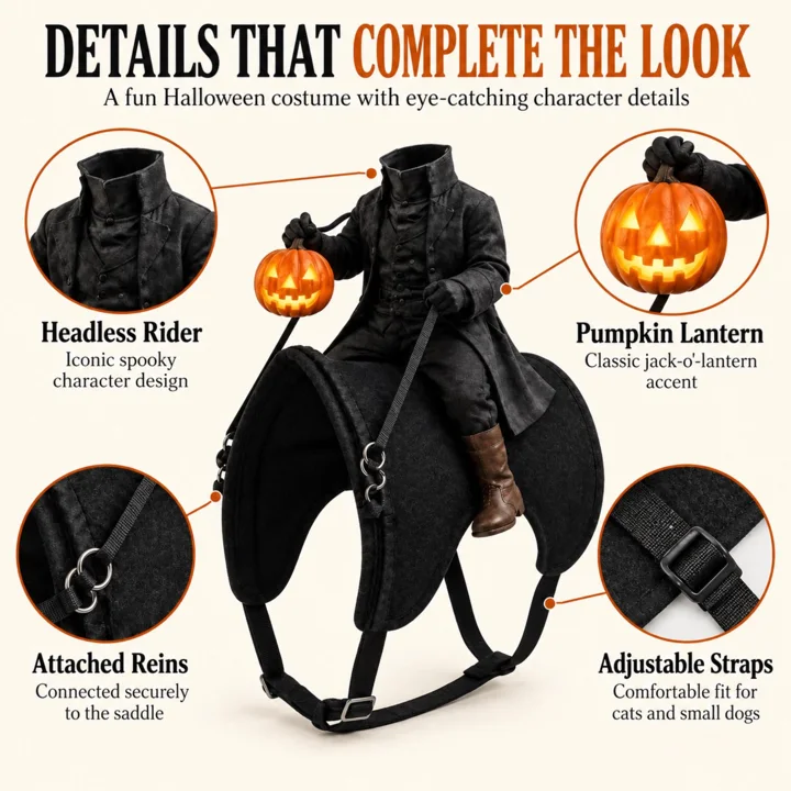 Headless Horseman Cat Costume — gallery photo 7