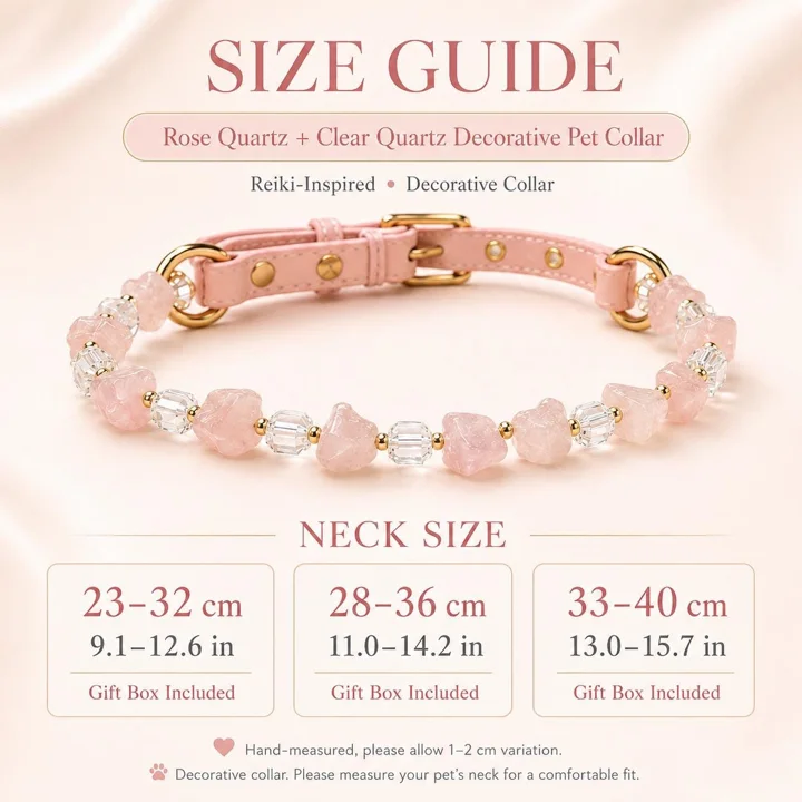 Rose Quartz Pet Collar — gallery photo 10