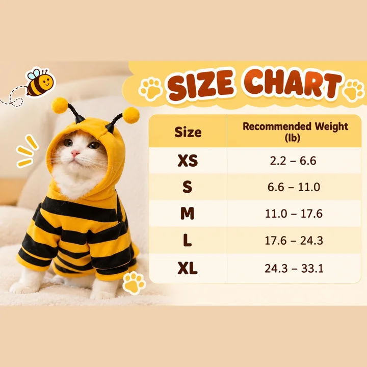 Bee Pet Hoodie Costume — gallery photo 6