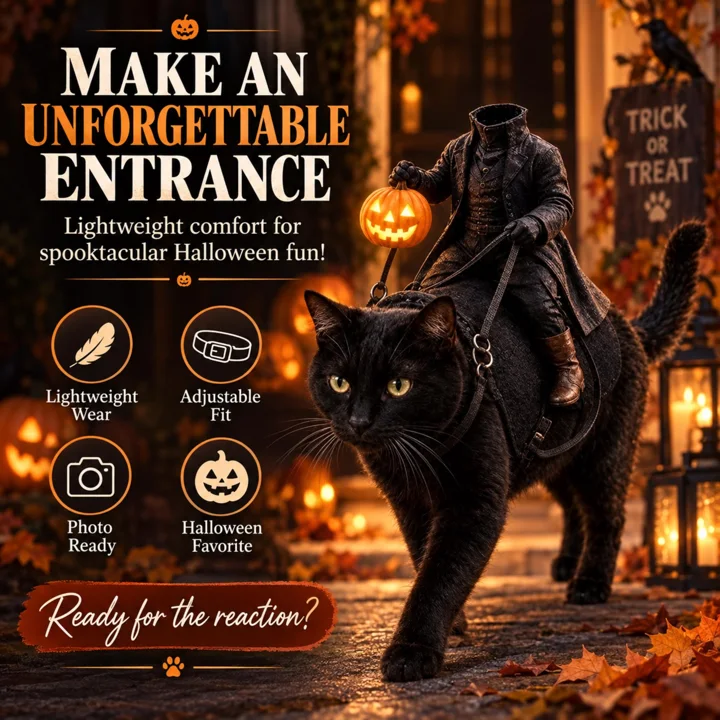 Headless Horseman Cat Costume — gallery photo 10