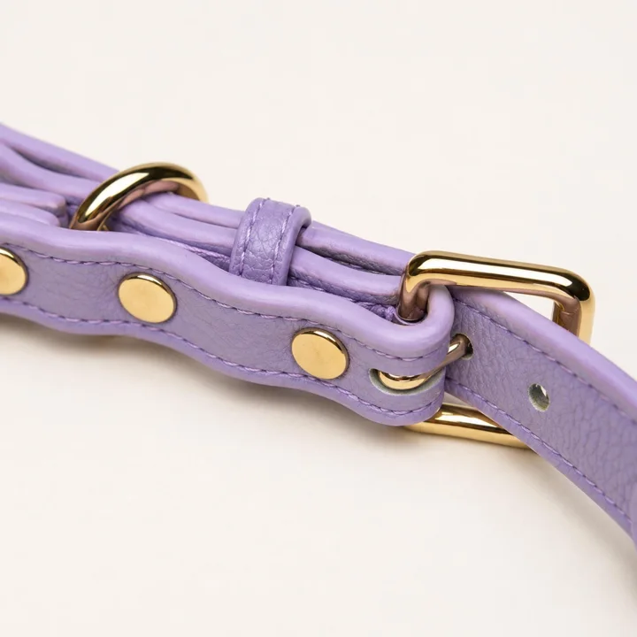 Purple Crystal Pearl Dog Collar — gallery photo 5