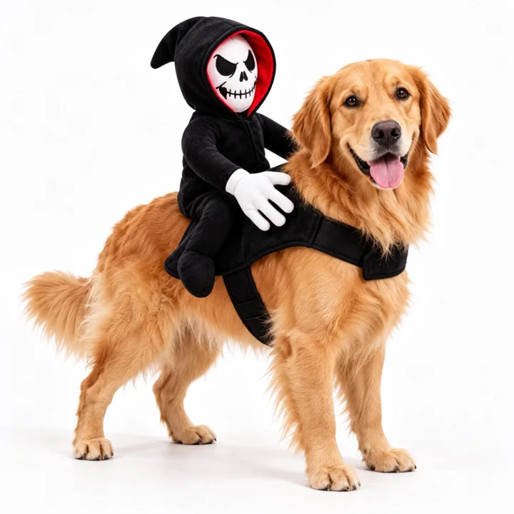 Grim Reaper Rider Dog Costume — gallery photo 3