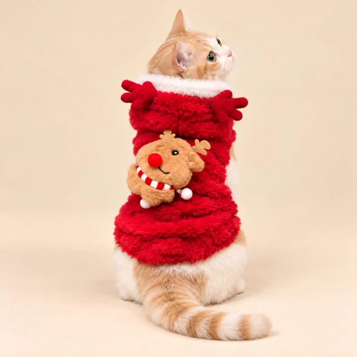 Christmas Reindeer Pet Sweater — gallery photo 3