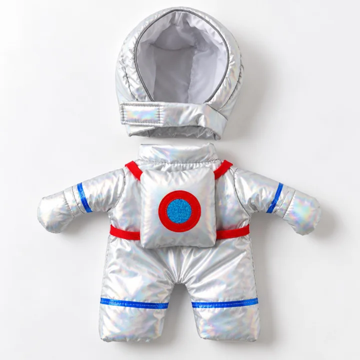 Silver Astronaut Dog Costume — gallery photo 2