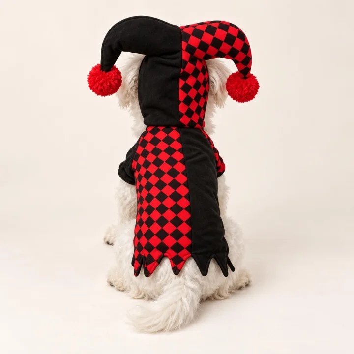 Halloween Jester Dog Costume — gallery photo 4