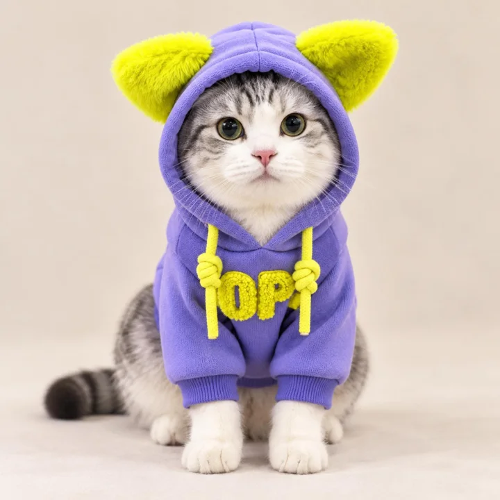 Purple Pet Hoodie — gallery photo 2