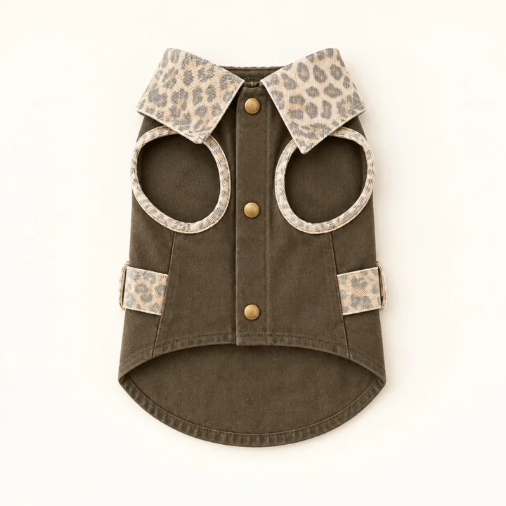 Vintage Leopard Dog Vest — gallery photo 3