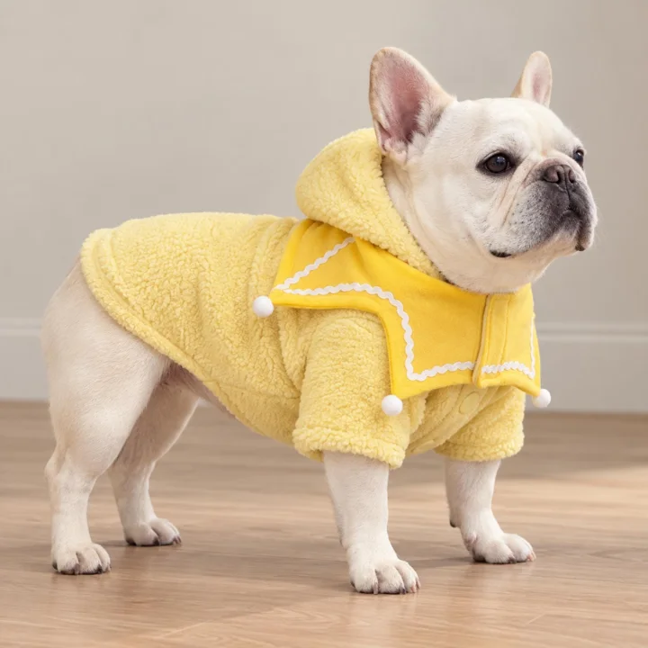 Yellow Star Hood Dog Outfit — gallery photo 4