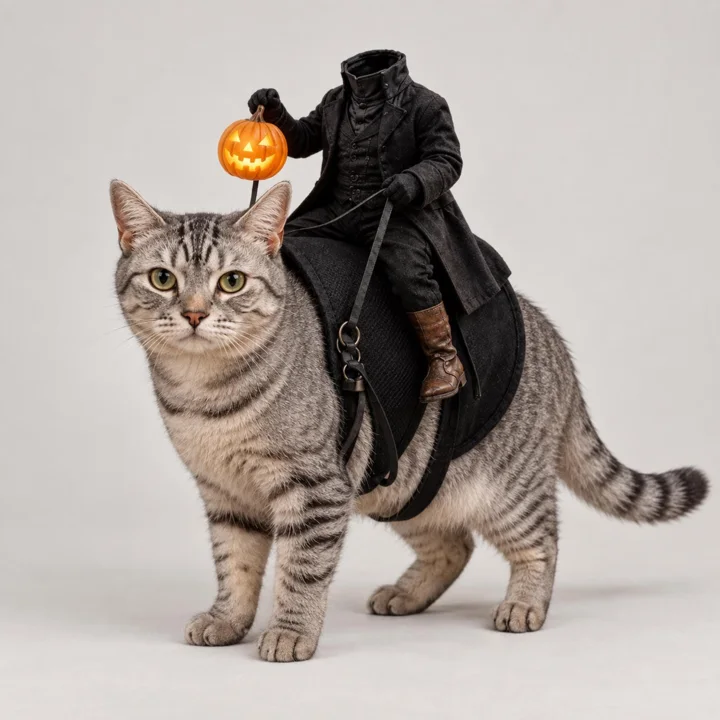 Headless Horseman Cat Costume — gallery photo 8