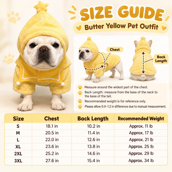 Yellow Star Hood Dog Outfit — gallery photo 5