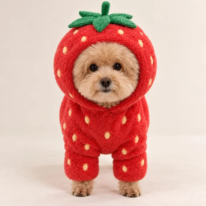 Strawberry Dog Costume — gallery photo 2