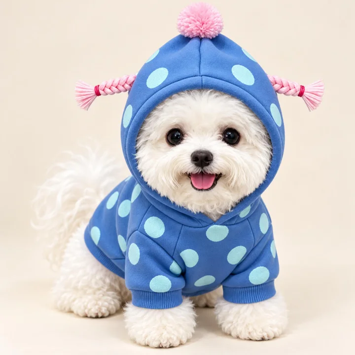 Polka Dot Dog Hoodie — gallery photo 3