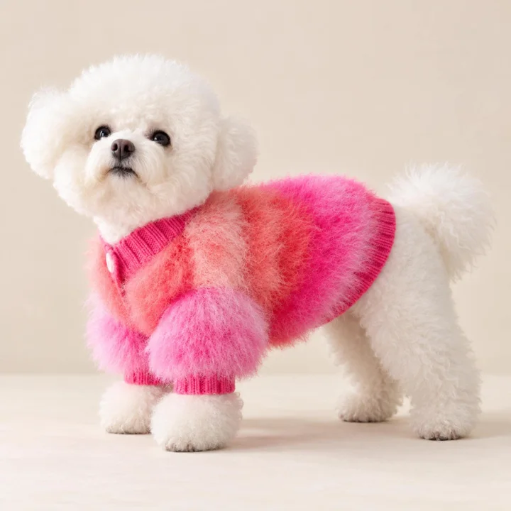 Pink Fuzzy Pet Cardigan — gallery photo 3