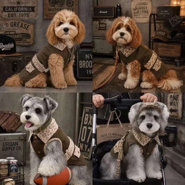 Vintage Leopard Dog Vest — gallery photo 8