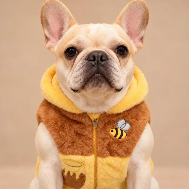 Honey Bee Plush Dog Vest — gallery photo 2