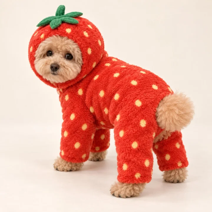 Strawberry Dog Costume — gallery photo 3