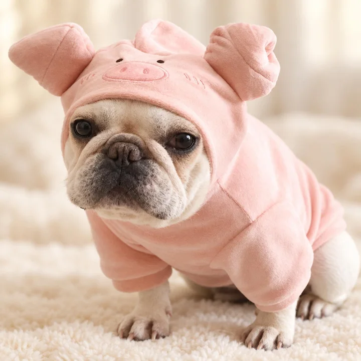 Cow or Pig Pet Hoodie — gallery photo 5