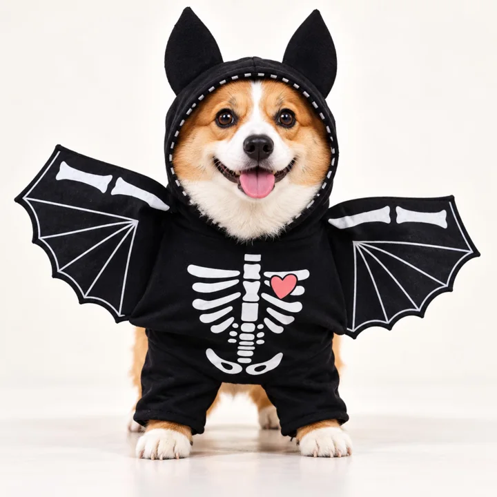 Skeleton Bat Wing Dog Costume — gallery photo 2